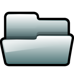 Generic Folder Silver Open Icon 256x256 png
